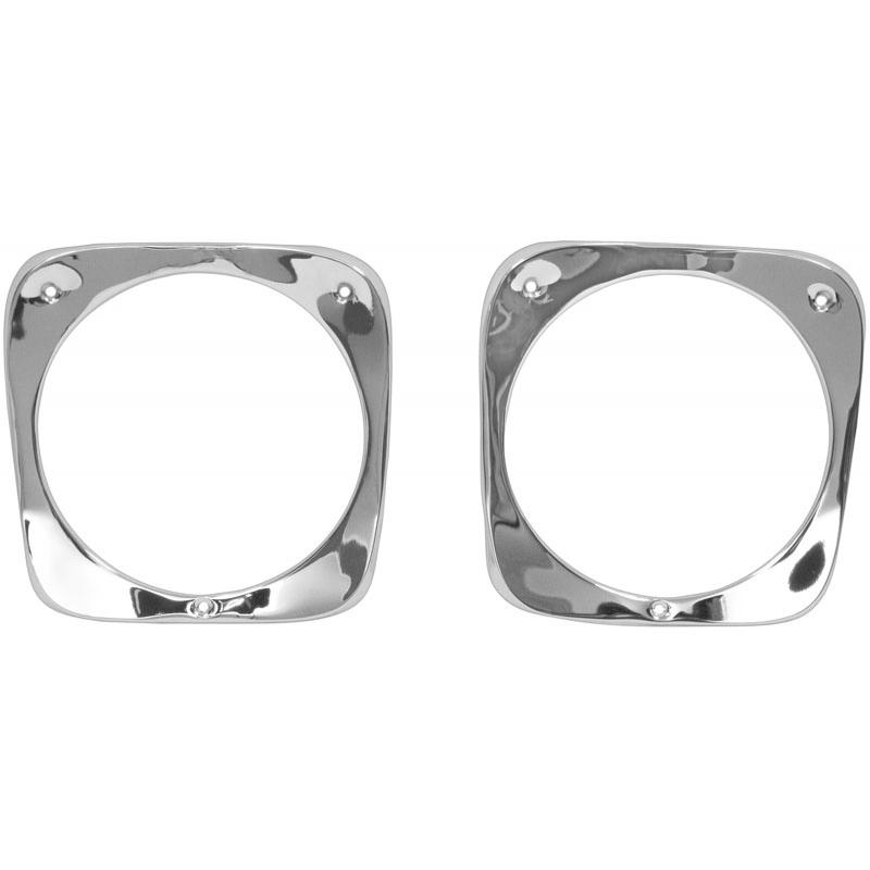 Headlight Bezels - Chrome - 60-66 Chevy Pickup