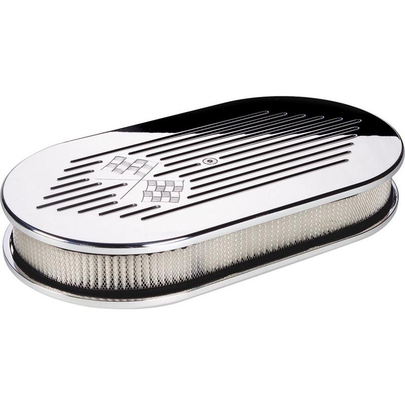 Billet Specialties Cross Flags Oval Air Cleaner