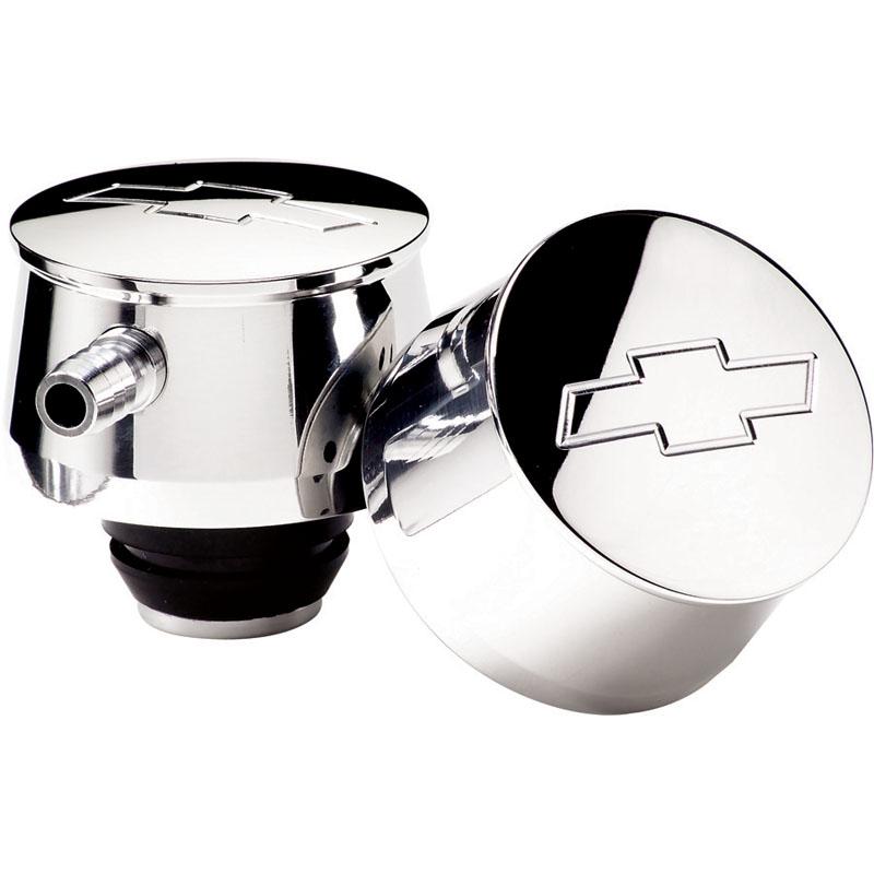 Billet Specialties Bowtie Valve Cover Breathers 1 Billet Specialties Bowtie Valve Cover Breathers