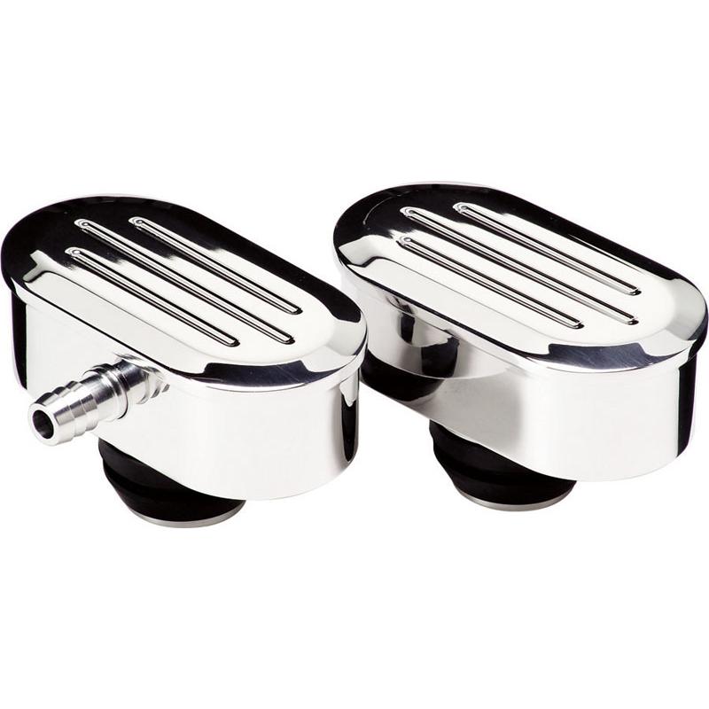 Billet Specialties Oval Ball Milled Valve Cover Breathers
