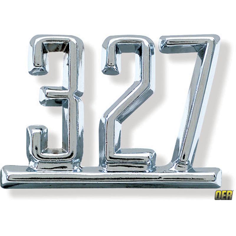 Front Fender Emblem - 327 67 Camaro, 65-67 Nova
