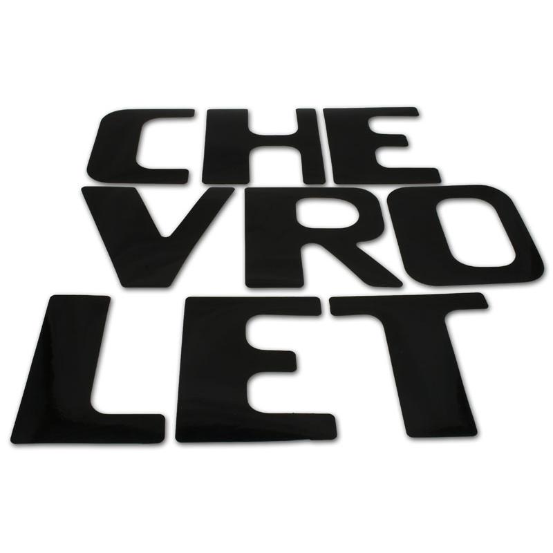 Stepside Black Tailgate Letters - 54-87 Chevy Pickup