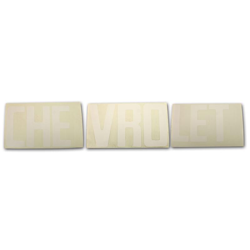 Fleetside White Tailgate Letters - 67-72 Chevy Pickup