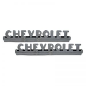 Hood Side 'Chevrolet' Emblems - 50-52 Chevy Pickup