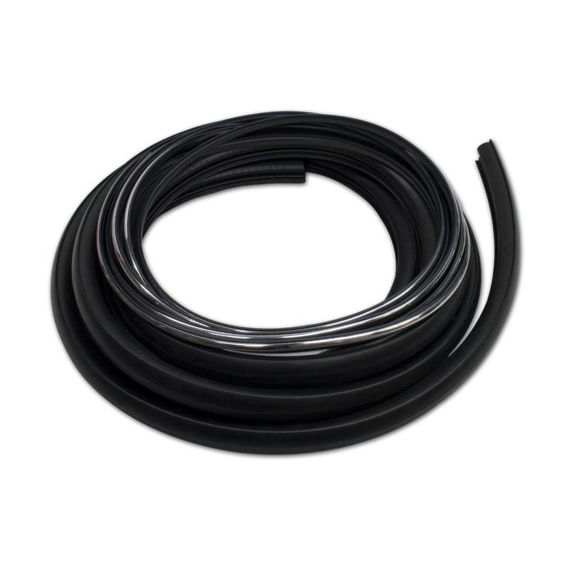 Large Rear Window Rubber w/ Chrome Lock Strip - 55-66 Chevy & GMC Pickup