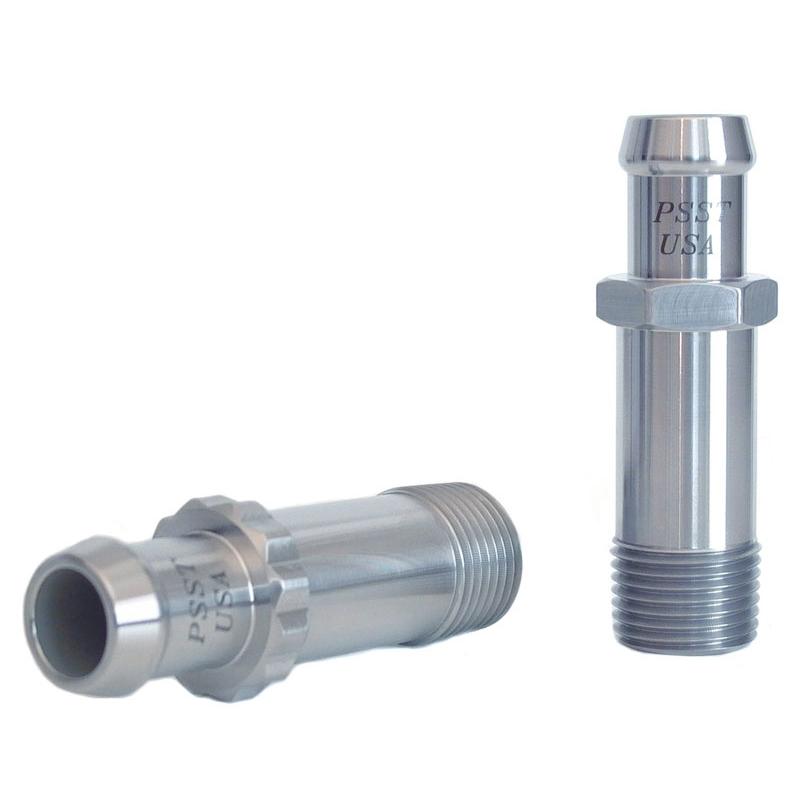 Performance Stainless Steel Long Straight Heater Hose Fitting
