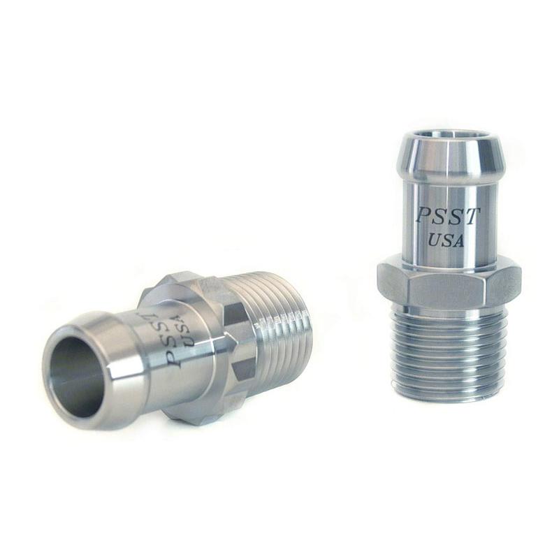 Performance Stainless Steel Straight Heater Hose Fitting