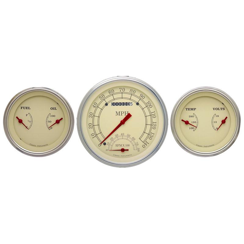 Classic Instruments Vintage Series - 3 Gauge Set w/ 4-5/8