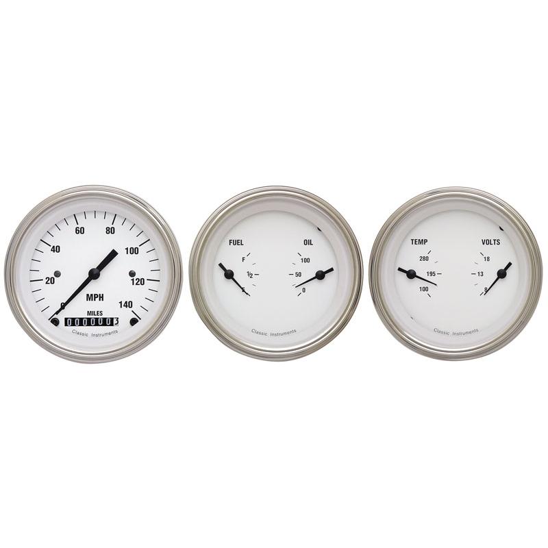 Classic Instruments White Hot Series - 3-3/8