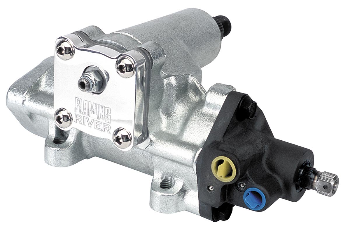 Flaming River Power Box for GM 64-95 Ratio 12:1 with Billet Cap, Plated