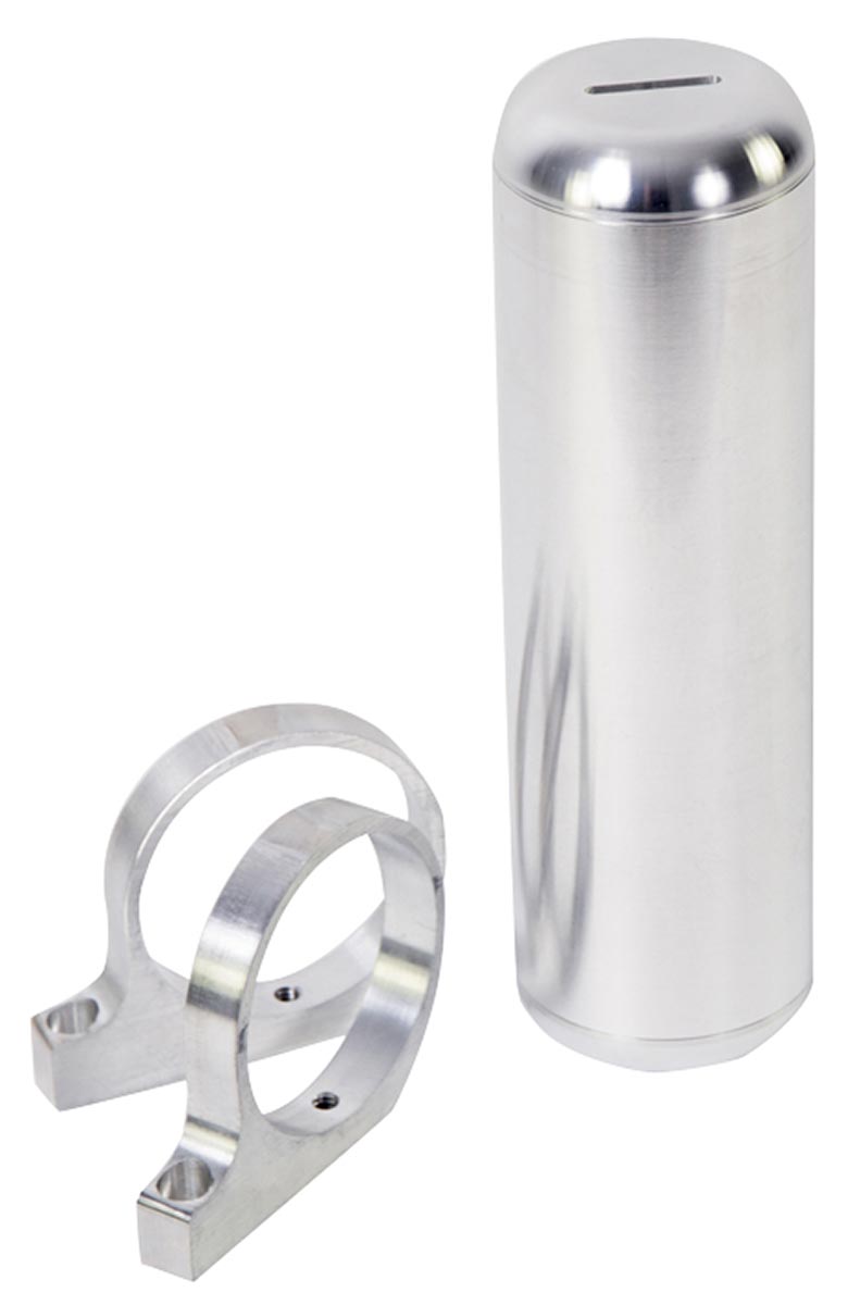 Flaming River Remote Reservoir-Power Steering includes brackets Machine finish