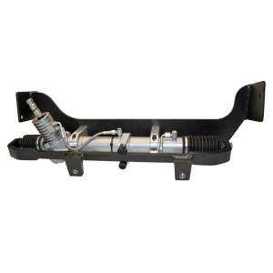 Flaming River Impala 58-60 BBC Power Rack and Pinion Kit w/Mill Finish Column Shift Column