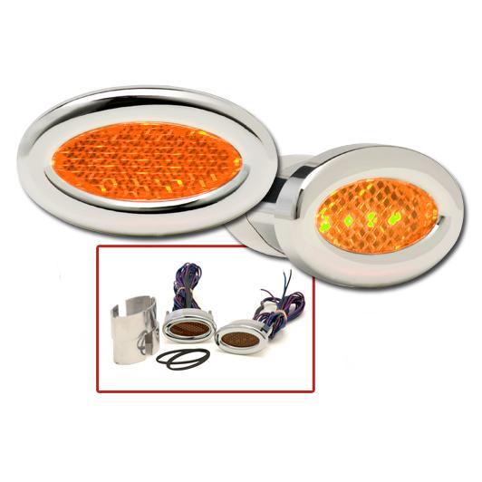 Oval Marker Light, pair